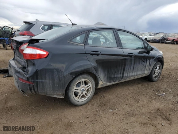 2019 Ford Fiesta SE with VIN 3FADP4BJ7KM156018, listed as a Copart auction lot 45484185 with 90828 miles and Salvage Title. Bid and sale history available at carsss.com. Image 3.