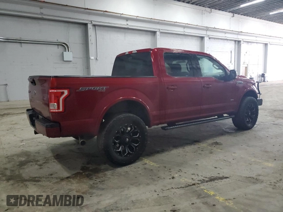 2016 Ford F-150 XLT with VIN 1FTEW1EP0GFC97424, listed as a Copart auction lot 62746505 with 171,445 mi miles and Salvage title. Bid and sale history available at DreamBid. Image 3.
