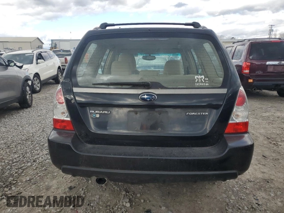 2006 Subaru Forester X with VIN JF1SG63676H707460, listed as a Copart auction lot 86969364 with Not Provided miles and Clean Title. Bid and sale history available at DreamBid. Image 6.