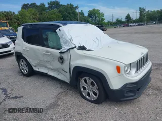 2017 Jeep Renegade Limited with VIN ZACCJADB4HPG08511, listed as a IAAI auction lot 40992295 with 91,229 mi miles and . Bid and sale history available at DreamBid. Image 1.