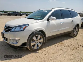 2014 Chevrolet Traverse LTZ z VIN 1GNKRJKD1EJ342649, wystawiony jako Copart lot #57944945 z przebiegiem 128 453 mil mil oraz Czysty tytuł • Clean title. Historia ofert i sprzedaży dostępna na DreamBid. Obrazek 1.