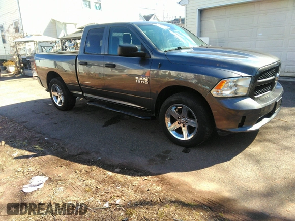2017 Ram 1500 Tradesman z VIN 1C6RR6FG0HS693499, wystawiony jako IAAI lot #41758482 z przebiegiem 103 411 mil mil oraz . Historia ofert i sprzedaży dostępna na DreamBid. Obrazek 1.