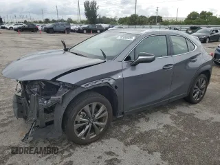 2021 Lexus UX 200 F Sport with VIN JTHE3JBH3M2039874, listed as a Copart auction lot 76300523 with 14,330 mi miles and . Bid and sale history available at DreamBid. Image 1.