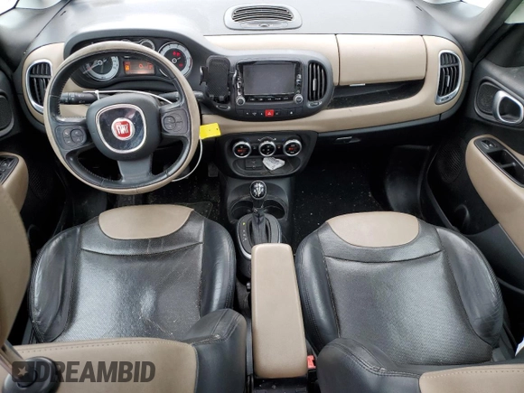 2015 FIAT 500L Lounge with VIN ZFBCFACH4FZ033464, listed as a Copart auction lot 53490295 with 169,288 mi miles and Salvage Title. Bid and sale history available at DreamBid. Image 8.