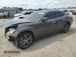 2013 Infiniti M with VIN JN1BY1AR8DM602019, listed as a Copart auction lot 53488025 with 154,432 mi miles and Salvage title. Bid and sale history available at DreamBid. Image 1.