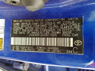2016 Toyota Prius Four with VIN JTDKARFU6G3517655, listed as a Copart auction lot 57149395 with 152,005 mi miles and Clean title. Bid and sale history available at DreamBid. Image 12.
