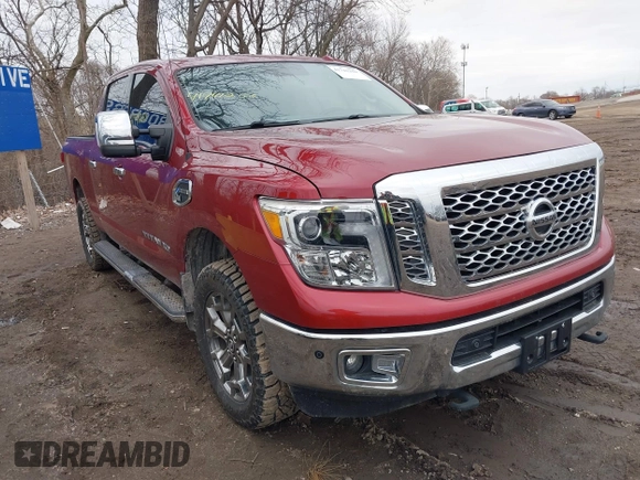 2017 Nissan Titan XD PRO-4X with VIN 1N6BA1F41HN570333, listed as a IAAI auction lot 41741250 with 62,948 mi miles. Bid and sale history available at carsss.com. Image 1.