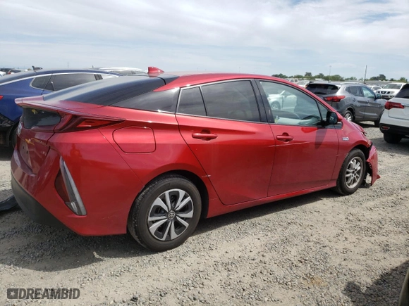 2018 Toyota Prius Prime Plus with VIN JTDKARFPXJ3090014, listed as a Copart auction lot 52400865 with 51,030 mi miles and Salvage Title. Bid and sale history available at carsss.com. Image 3.