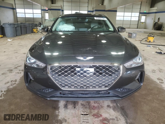 2019 Genesis G70 Dynamic with VIN KMTG34LE2KU019750, listed as a Copart auction lot 43602185 with 23,027 mi miles and Salvage Title. Bid and sale history available at DreamBid. Image 5.