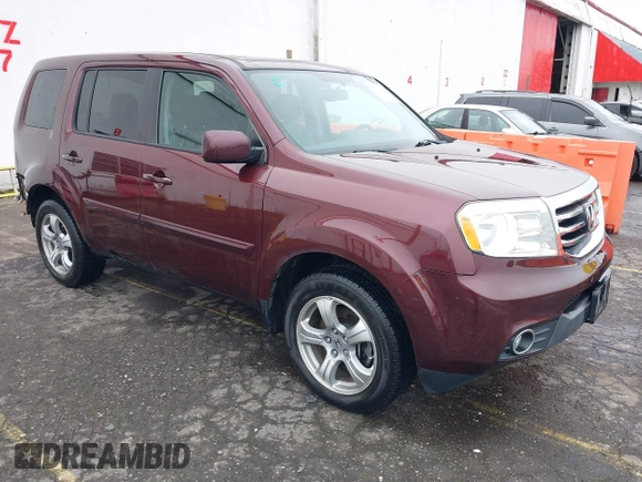 2013 Honda Pilot EX-L z VIN 5FNYF4H57DB074581, wystawiony jako IAAI lot #41636437 z przebiegiem 110 054 mil mil oraz . Historia ofert i sprzedaży dostępna na DreamBid. Obrazek 1.