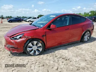 2024 Tesla Model Y Long Range с VIN 7SAYGDEE5RA235910, выставлен на аукционе Copart как лот 60988605 с пробегом 23 882 миль миль и Списание • Salvage title. История ставок и продаж доступна на DreamBid. Изображение 1.