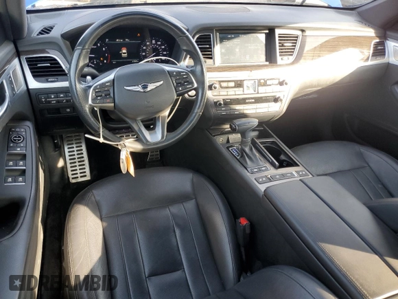2020 Genesis G80 3.8L with VIN KMTFN4JE6LU328793, listed as a Copart auction lot 42921135 with 61,063 mi miles and Salvage Title. Bid and sale history available at DreamBid. Image 8.