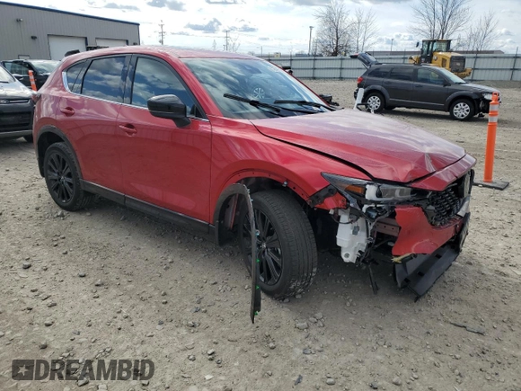 2022 Mazda CX-5 2.5 Turbo with VIN JM3KFBAY4N0547987, listed as a Copart auction lot 52541315 with 9,652 mi miles and Salvage Title. Bid and sale history available at carsss.com. Image 4.