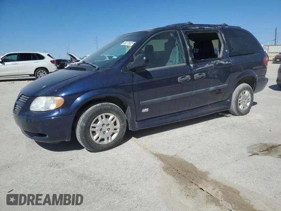 2005 Dodge Caravan with VIN 1D4GP24R35B114037, listed as a Copart auction lot 49071805 with 125,874 mi miles and Salvage Title. Bid and sale history available at carsss.com. Image 1.