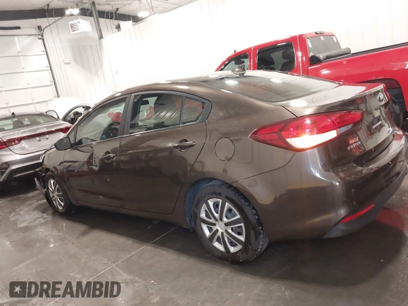 2017 Kia Forte LX with VIN 3KPFK4A71HE056667, listed as a IAAI auction lot 42030307 with 99,320 mi miles. Bid and sale history available at carsss.com. Image 14.