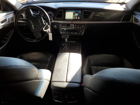 2018 Genesis G80 3.8L with VIN KMHGN4JE8JU231963, listed as a Copart auction lot 77375914 with 86,227 mi miles and Salvage Title. Bid and sale history available at carsss.com. Image 8.
