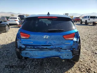 2018 Hyundai Elantra GT Sport with VIN KMHH55LC1JU032985, listed as a Copart auction lot 77598934 with 43,221 mi miles and Salvage Title. Bid and sale history available at carsss.com. Image 6.