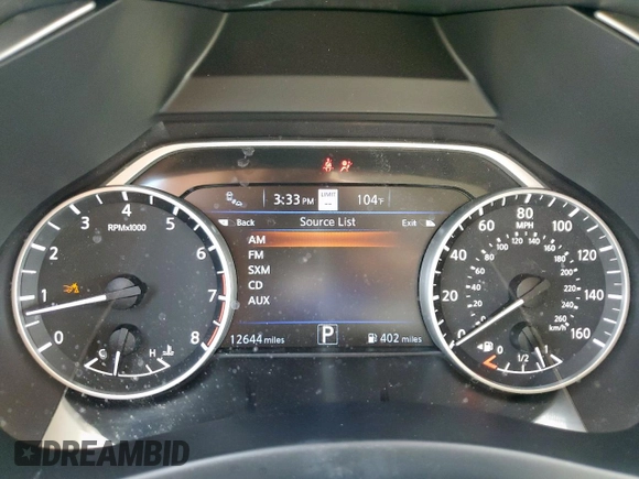 2023 Nissan Murano SL z VIN 5N1AZ2CSXPC126096, wystawiony jako Copart lot #57210995 z przebiegiem 12 644 mil mil oraz Szkoda całkowita • Salvage title. Historia ofert i sprzedaży dostępna na DreamBid. Obrazek 9.