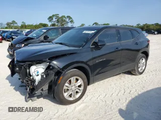 2020 Chevrolet Blazer LT with VIN 3GNKBHRS1LS583589, listed as a Copart auction lot 53270134 with 48,371 mi miles and Non repairable. Bid and sale history available at DreamBid. Image 1.