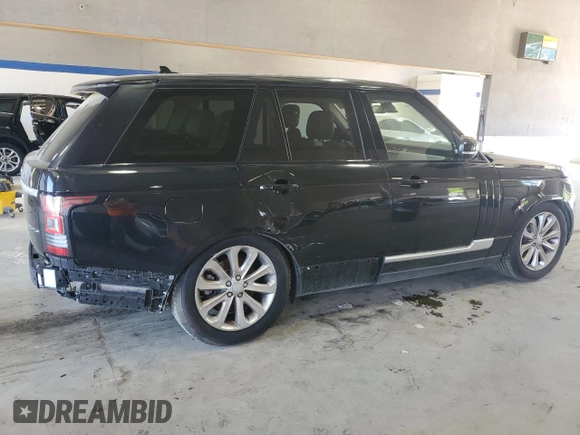 2016 Land Rover Range Rover HSE with VIN SALGS2KF2GA258801, listed as a Copart auction lot 54948595 with 56,495 mi miles and Salvage title. Bid and sale history available at DreamBid. Image 3.