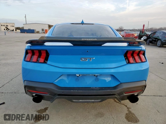 2024 Ford Mustang GT with VIN 1FA6P8CF7R5422101, listed as a Copart auction lot 44916845 with 10,386 mi miles and Salvage Title. Bid and sale history available at carsss.com. Image 6.