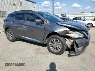 2018 Nissan Murano S with VIN 5N1AZ2MG8JN134672, listed as a Copart auction lot 50769395 with 104,217 mi miles and Salvage Title. Bid and sale history available at DreamBid. Image 4.