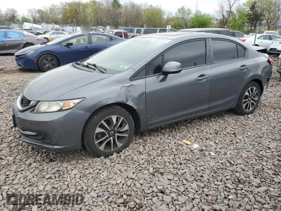 2013 Honda Civic EX with VIN 19XFB2F82DE269658, listed as a Copart auction lot 53803815 with 118,140 mi miles and Salvage Title. Bid and sale history available at DreamBid. Image 1.