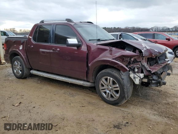 2008 Ford Explorer Sport Trac Limited with VIN 1FMEU33EX8UA44865, listed as a Copart auction lot 44421365 with 286,234 mi miles and Salvage title. Bid and sale history available at DreamBid. Image 4.