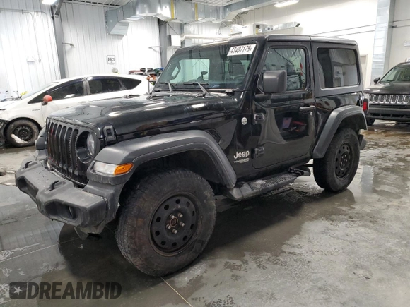 2020 Jeep Wrangler Sport S z VIN 1C4GJXAG4LW274996, wystawiony jako Copart lot #43407175 z przebiegiem 72 346 mil mil oraz Szkoda całkowita • Salvage title. Historia ofert i sprzedaży dostępna na DreamBid. Obrazek 1.