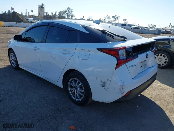 2021 Toyota Prius L Eco with VIN JTDKAMFU7M3148089, listed as a IAAI auction lot 41614915 with 119,725 mi miles. Bid and sale history available at carsss.com. Image 3.