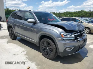 2019 Volkswagen Atlas SEL with VIN 1V2MR2CAXKC569168, listed as a Copart auction lot 55638455 with 86,582 mi miles and Salvage title. Bid and sale history available at DreamBid. Image 4.