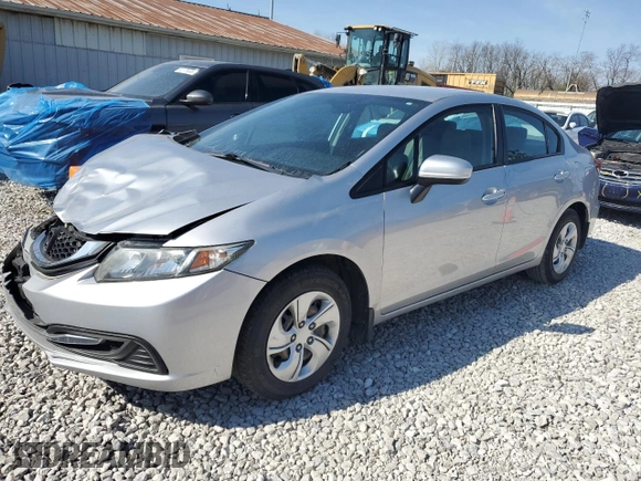 2014 Honda Civic LX z VIN 19XFB2F57EE063758, wystawiony jako Copart lot #53477495 z przebiegiem 92 030 mil mil oraz Szkoda całkowita • Salvage title. Historia ofert i sprzedaży dostępna na DreamBid. Obrazek 1.