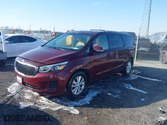 2015 Kia Sedona LX with VIN KNDMB5C14F6059569, listed as a IAAI auction lot 41564739 with 167,275 mi miles. Bid and sale history available at carsss.com. Image 19.