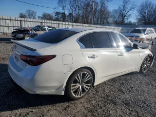 2018 Infiniti Q50 3.0t LUXE with VIN JN1EV7AP7JM360648, listed as a Copart auction lot 88972065 with 87,567 mi miles and Salvage Title. Bid and sale history available at carsss.com. Image 3.