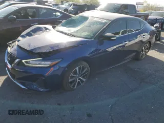 2023 Nissan Maxima SV z VIN 1N4AA6CV9PC513774, wystawiony jako Copart lot #54194405 z przebiegiem 6 766 mil mil oraz Szkoda całkowita • Salvage title. Historia ofert i sprzedaży dostępna na DreamBid. Obrazek 1.