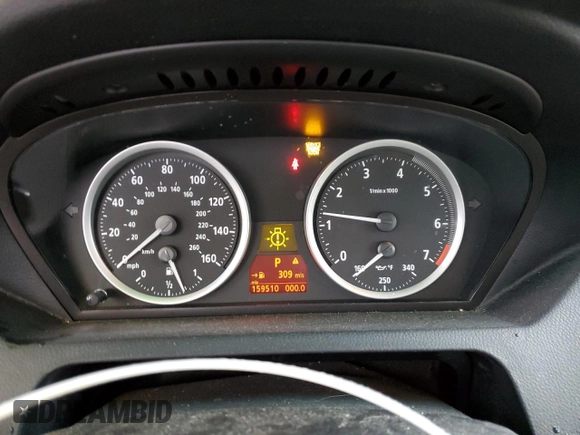 2006 BMW 6 Series 650Ci with VIN WBAEH13486CR49481, listed as a Copart auction lot 50060395 with 159,510 mi miles and Salvage Title. Bid and sale history available at carsss.com. Image 9.
