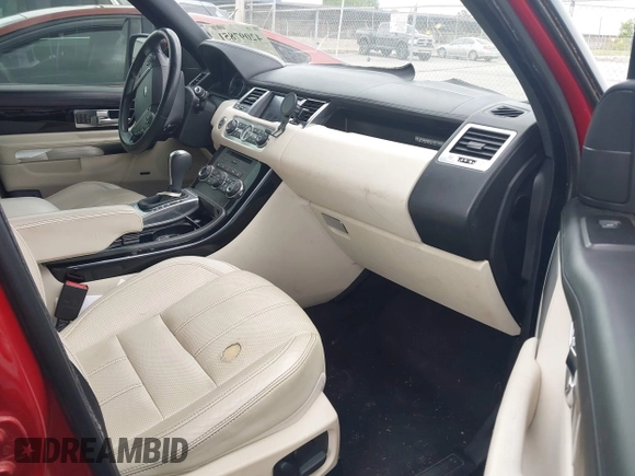2012 Land Rover Range Rover Sport SC with VIN SALSH2E46CA748493, listed as a IAAI auction lot 42097851 with 57,676 mi miles and . Bid and sale history available at DreamBid. Image 5.
