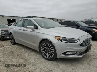 2018 Ford Fusion Hybrid Titanium with VIN 3FA6P0RU9JR250520, listed as a Copart auction lot 49533665 with 126,157 mi miles and Salvage Title. Bid and sale history available at carsss.com. Image 4.