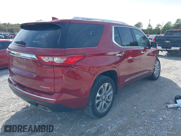 2021 Chevrolet Traverse Premier with VIN 1GNERKKW9MJ199825, listed as a IAAI auction lot 41369691 with 49,583 mi miles. Bid and sale history available at carsss.com. Image 4.