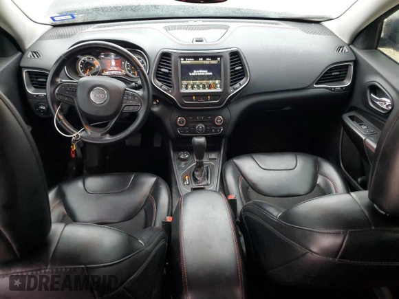 2021 Jeep Cherokee Trailhawk with VIN 1C4PJMBX5MD123854, listed as a Copart auction lot 45891165 with 98,964 mi miles and Salvage title. Bid and sale history available at DreamBid. Image 8.