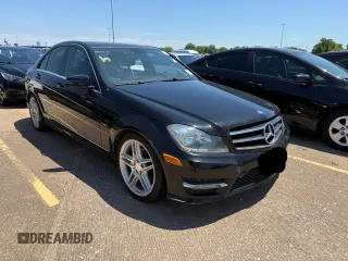 2012 Mercedes-Benz C 250 Sport with VIN WDDGF4HB6CR240685, listed as a Copart auction lot 55897835 with 154,410 mi miles and Clean Title. Bid and sale history available at DreamBid. Image 1.