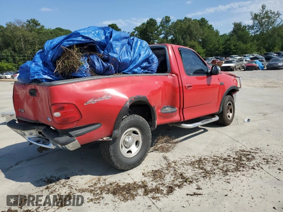 1997 Ford F-150 XL with VIN 1FTDF08W4VKC28068, listed as a Copart auction lot 68435244 with 247,677 mi miles and Salvage Title. Bid and sale history available at carsss.com. Image 3.