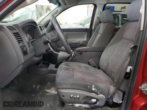 2007 Dodge Dakota SLT with VIN 1D7HW48P37S221039, listed as a Copart auction lot 48104975 with 138,371 mi miles and Salvage Title. Bid and sale history available at carsss.com. Image 7.