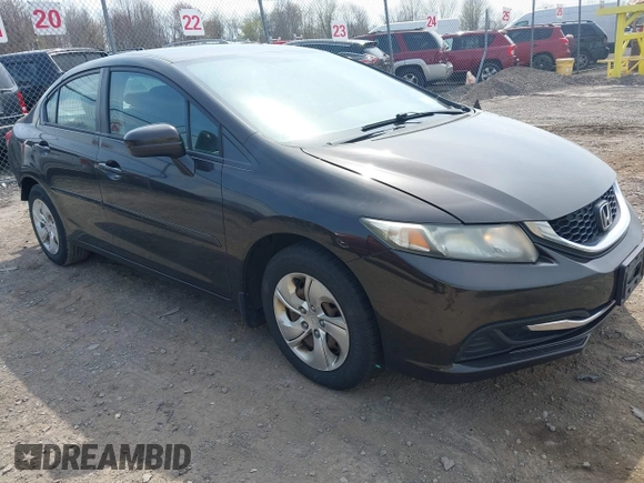 2014 Honda Civic Sedan LX with VIN 2HGFB2F56EH519836, listed as a IAAI auction lot 42109040 with 134,873 mi miles. Bid and sale history available at carsss.com. Image 1.