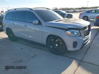 2017 Mercedes-Benz GLS 450 with VIN 4JGDF6EE7HA766672, listed as a IAAI auction lot 41365612 with Not Provided miles and . Bid and sale history available at DreamBid. Image 1.