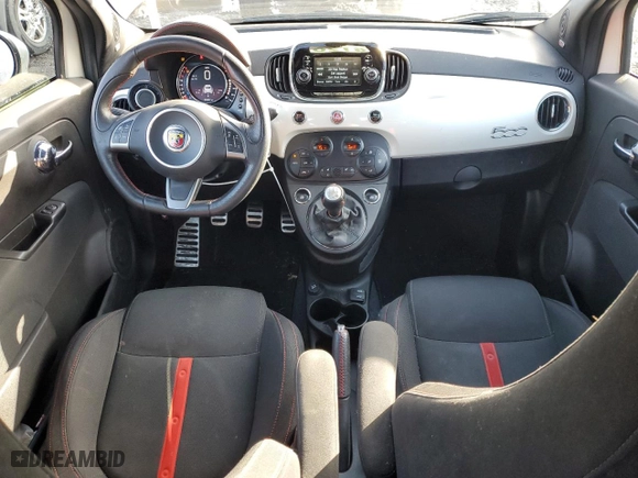 2017 FIAT 500 Abarth with VIN 3C3CFFFH5HT535792, listed as a Copart auction lot 44800215 with NaN miles and Clean Title. Bid and sale history available at carsss.com. Image 8.