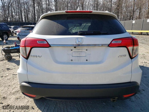 2022 Honda HR-V EX with VIN 3CZRU6H50NM720170, listed as a Copart auction lot 46929025 with 35,860 mi miles and Salvage Title. Bid and sale history available at carsss.com. Image 6.