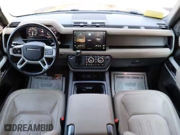 2022 Land Rover Defender S z VIN SALEJ7RX7N20764XX, wystawiony jako Copart lot #55269965 z przebiegiem 32 231 mil mil oraz Czysty tytuł • Clean title. Historia ofert i sprzedaży dostępna na DreamBid. Obrazek 9.