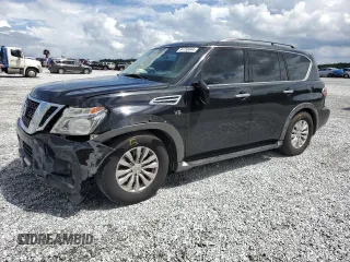 2018 Nissan Armada SV with VIN JN8AY2ND0J9052654, listed as a Copart auction lot 64750694 with 160,102 mi miles and Salvage Title. Bid and sale history available at carsss.com. Image 1.