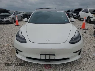 2021 Tesla Model 3 Long Range with VIN 5YJ3E1EB8MF079732, listed as a Copart auction lot 54683445 with 98,504 mi miles and Salvage Title. Bid and sale history available at DreamBid. Image 5.
